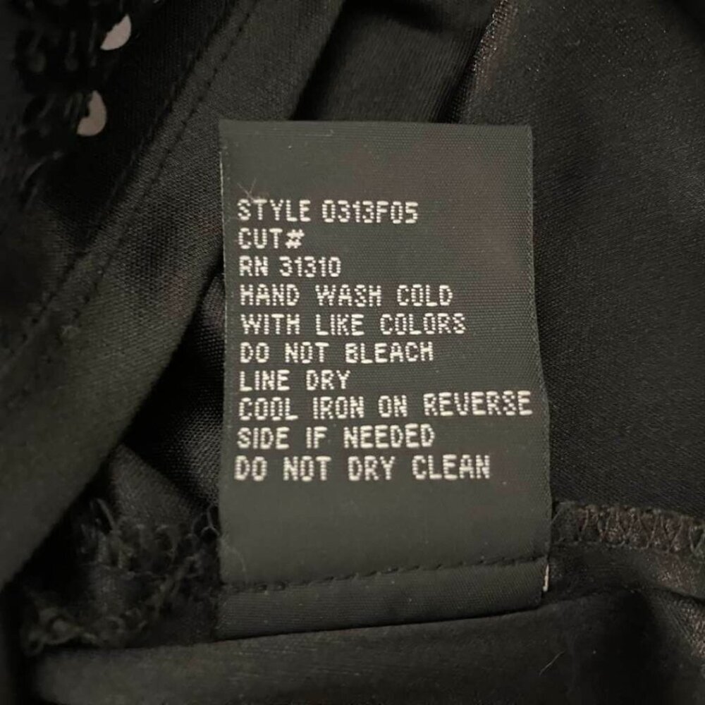 AGB Black Sequin Chevron Mini Dress Sleeveless Size 6 Party Cocktail Sparkle - Picture 13 of 15